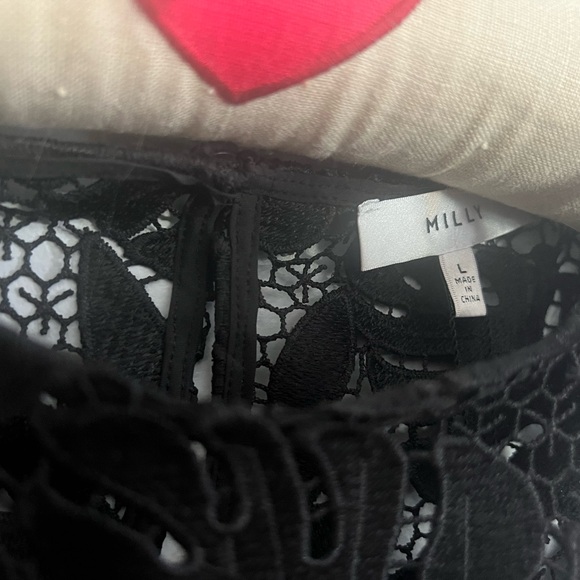 NWT Milly Lena Palm Lace Top, Large - Picture 8 of 12